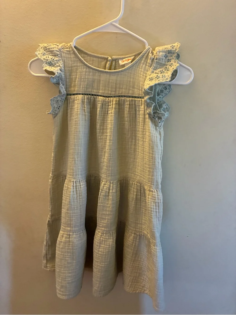 Cat & Jack Pink Multi-Stripe High-Low Sundress